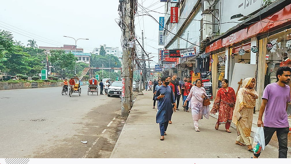 মিরপুর ১০ নম্বরের ফুটপাত এখন ফাঁকা: নগরীতে নতুন অধ্যায়ের সূচনা