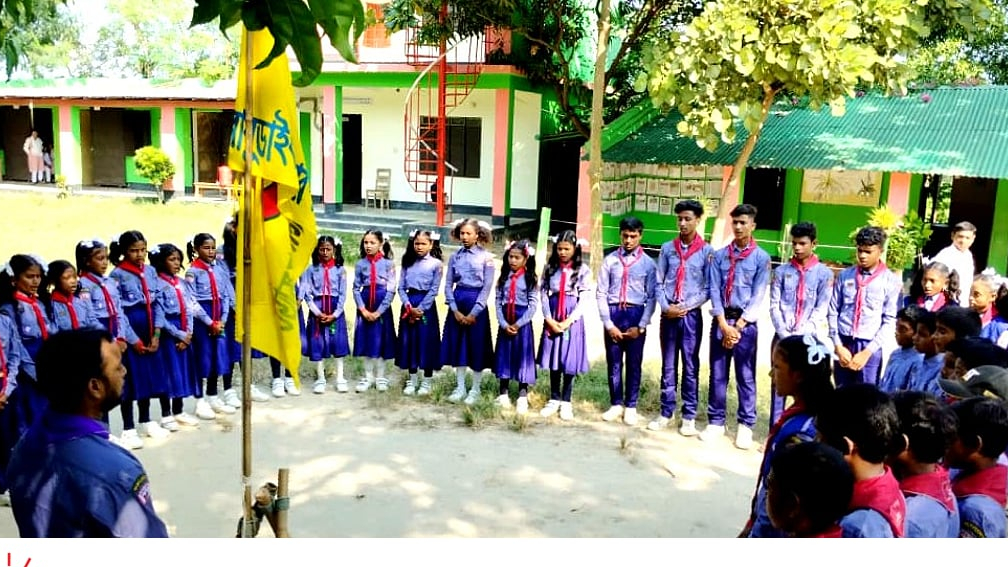 বাবুডাইং আলোর পাঠশালার স্কাউট কার্যক্রমে বাংলাদেশ স্কাউটস কর্মকর্তাদের বিশেষ পরিদর্শন